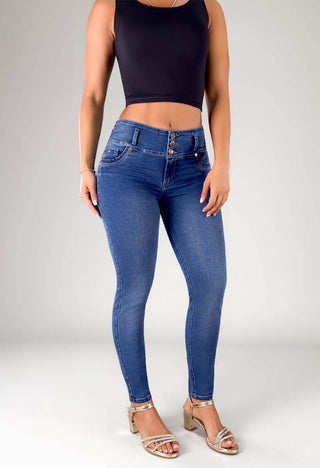 Jeans Skinny  Tiro Medio 76357