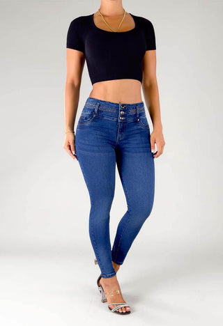 Jeans Skinny  Tiro Medio 95375