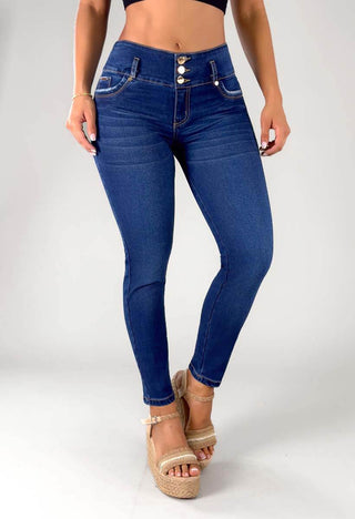 Jeans Skinny Tiro Alto 95388