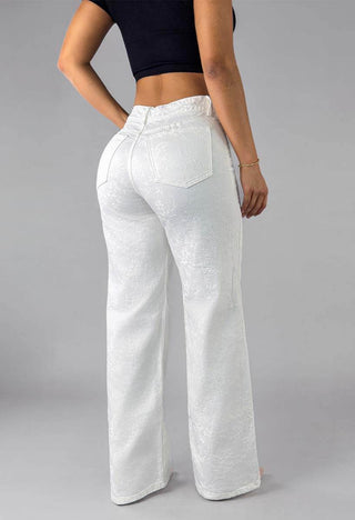 Jeans Straight Tiro Alto 21244