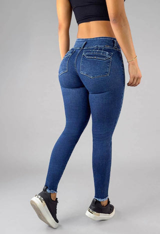 Jeans Skinny Tiro Alto 21208