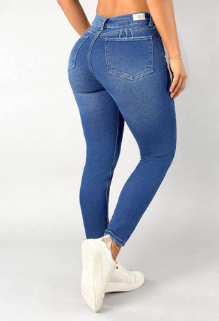 Jeans Skinny Tiro Alto 76376