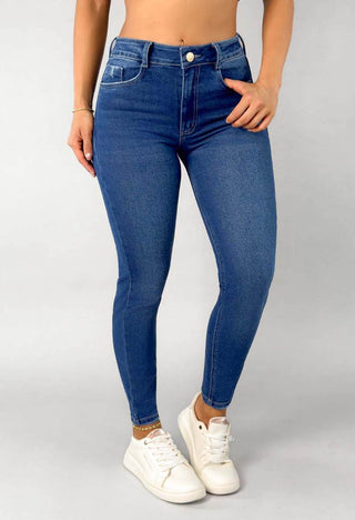 Jeans Skinny Tiro Alto 76376