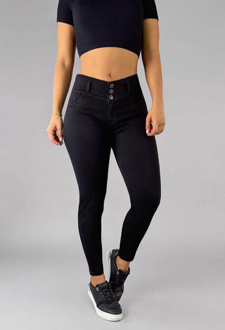Jeans Skinny Tiro Alto 21249