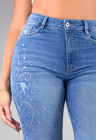 Jeans Wide Leg Tiro Alto 76273