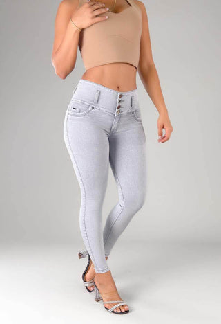 Jeans Skinny Tiro Alto 76354