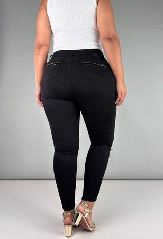 Jeans Curvy Skinny Tiro Medio 76220