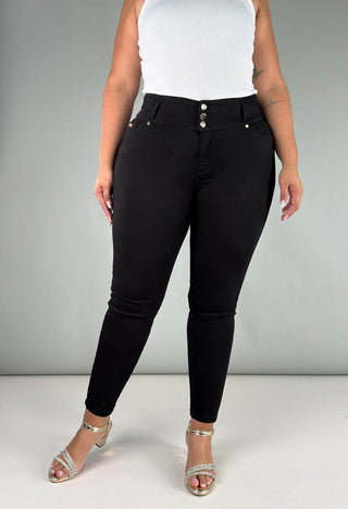 Jeans Curvy Skinny Tiro Medio 76220