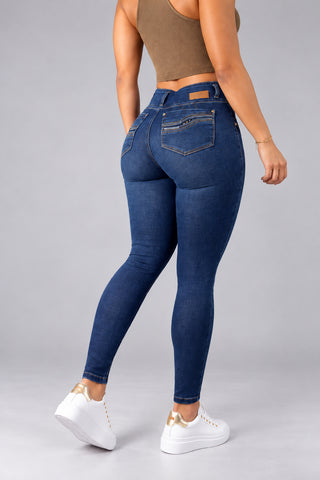 Jeans Skinny Tiro Alto 76347