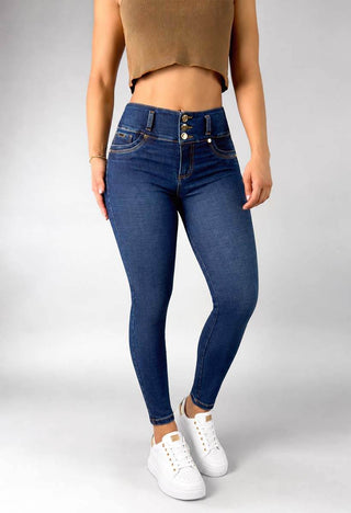 Jeans Skinny Tiro Alto 76347