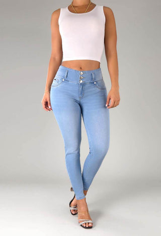 Jeans Skinny Tiro Medio 95380
