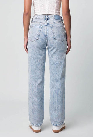 Jeans Straight con Destroyed 21309