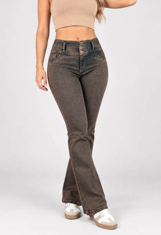 Jeans Bota Campana Tiro Alto 21428