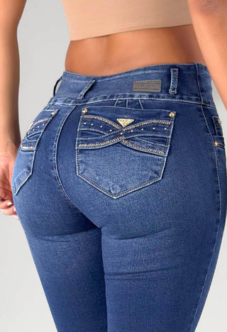 Jeans Skinny Tiro Alto 95425