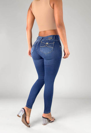 Jeans Skinny Tiro Alto 95425