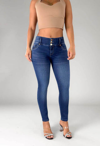 Jeans Skinny Tiro Alto 95425