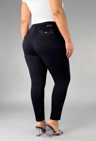 Jeans Skinny Tiro Alto 76398