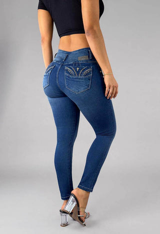 Jeans Skinny Tiro Alto 95474
