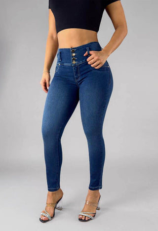 Jeans Skinny Tiro Alto 95474