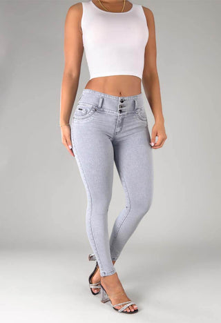 Jeans Skinny Tiro Medio 95433
