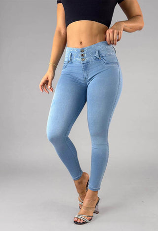 Jeans Skinny Tiro Alto 95480