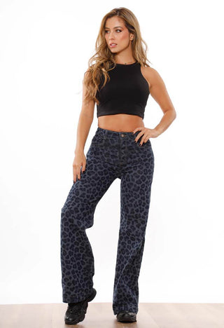 PANTALON BOTA RECTA ANIMAL PRINT 20746