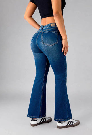 Jeans Bota Campana Tiro Alto 21200