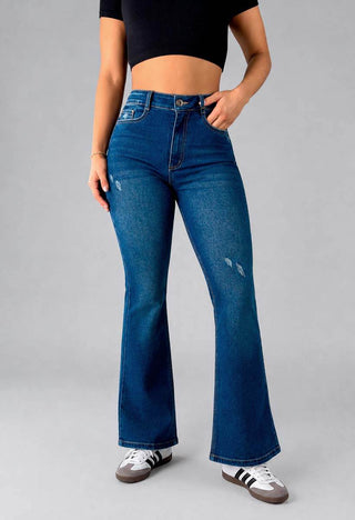 Jeans Bota Campana Tiro Alto 21200