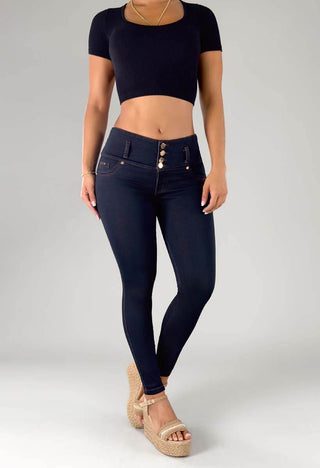 Jeans Skinny Tiro Medio 95420
