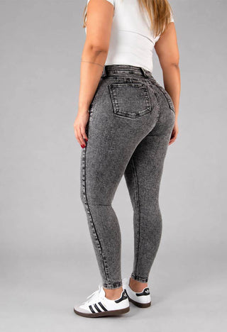 Jeans Skinny Curvy Tiro Alto 21225