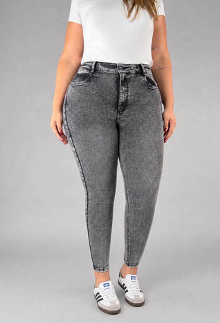 Jeans Skinny Curvy Tiro Alto 21225