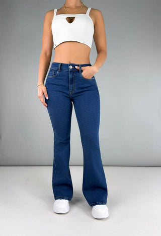 Jeans Bota Campana Tiro Alto 21124