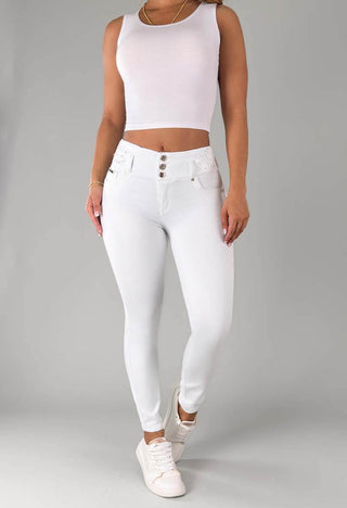 Jeans Skinny Tiro Alto 95437