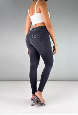 Jeans Skinny Tiro Medio 95383