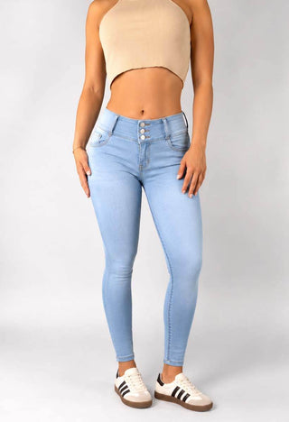 Jeans Skinny  Tiro Medio 76275