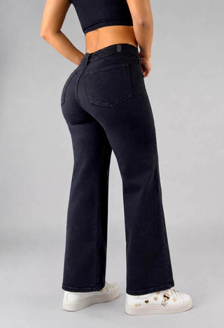 Jeans Straight Tiro Alto 21310
