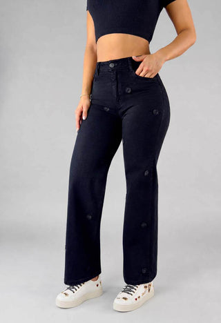 Jeans Straight Tiro Alto 21310