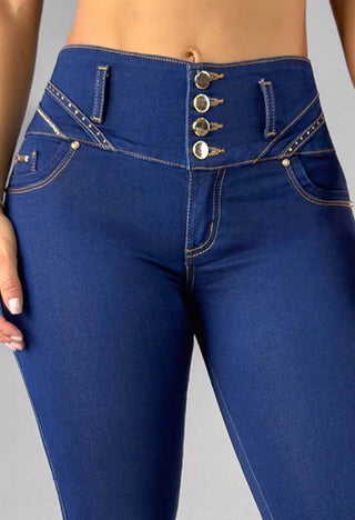 Jeans Skinny Tiro Alto 95435