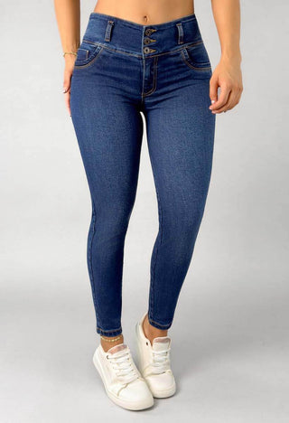 Jeans Skinny Tiro Alto 76478