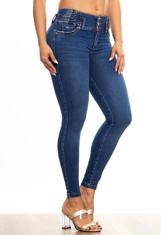 Jeans Skinny Tiro Alto 95118