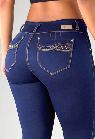 Jeans Skinny Tiro Medio 95421