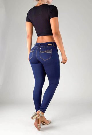 Jeans Skinny Tiro Medio 95421