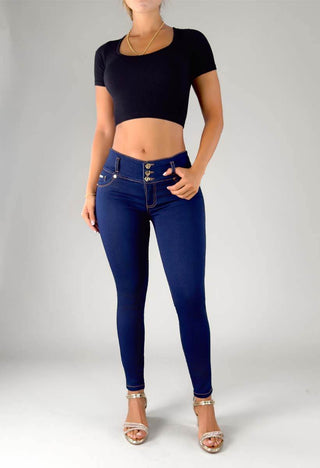Jeans Skinny Tiro Medio 95421