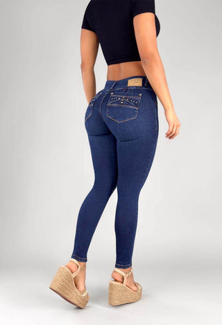 Jeans Skinny Tiro Alto 76348