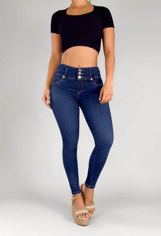 Jeans Skinny Tiro Alto 76348