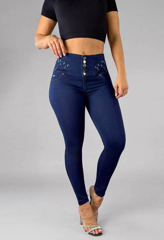 Jeans Skinny Tiro Alto 95477