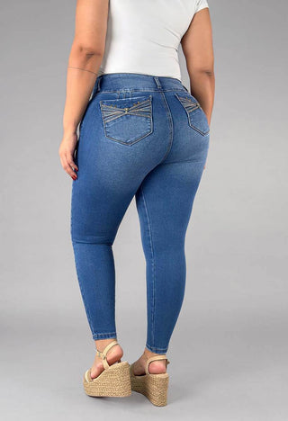 Jeans Skinny Tiro Alto 76308