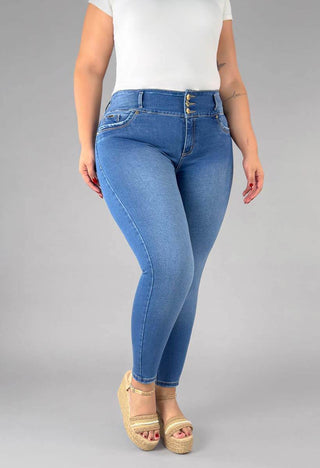 Jeans Skinny Tiro Alto 76308