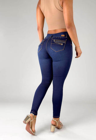 Jeans Skinny Tiro Medio 95387