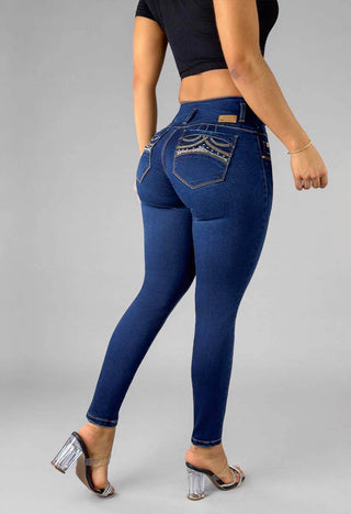 Jeans Skinny Tiro Alto 76236